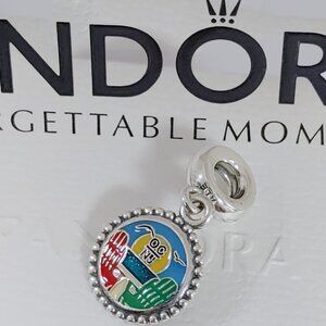 Pandora New Jersey Exclusive Dangle Charm S925 Sterling Silver Bracelet Pendant